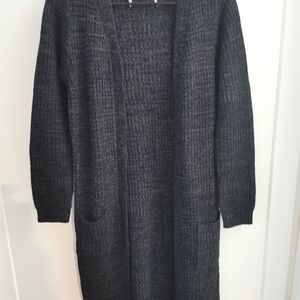 Women's Black Knit Sweater Cardigan
